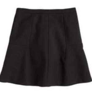 I crew fluted skirt size 8 black